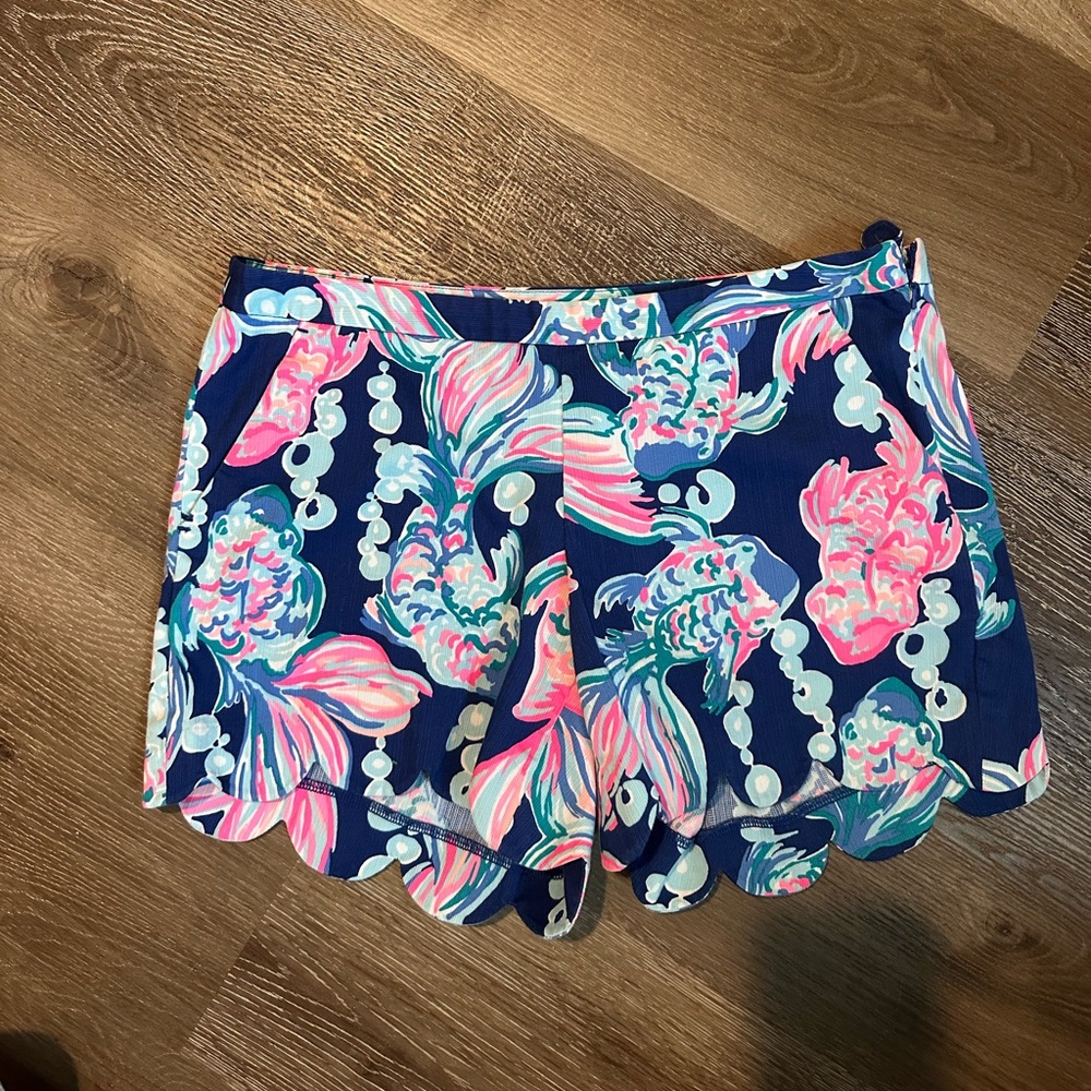 Women's Floral Scalloped Shorts Lilly Pulitzer